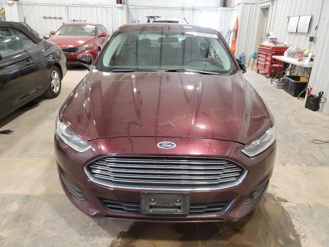 3FA6P0G71DR295744 - 2013 FORD FUSION S BURGUNDY photo 5