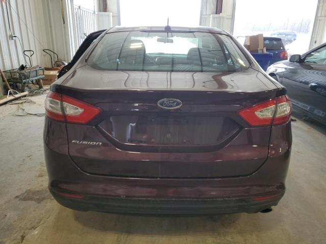 3FA6P0G71DR295744 - 2013 FORD FUSION S BURGUNDY photo 6