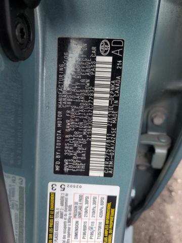 2T1BR30EX7C777832 - 2007 TOYOTA COROLLA CE BLUE photo 12