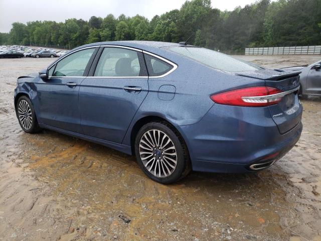 3FA6P0D93JR163232 - 2018 FORD FUSION TITANIUM/PLATINUM BLUE photo 2