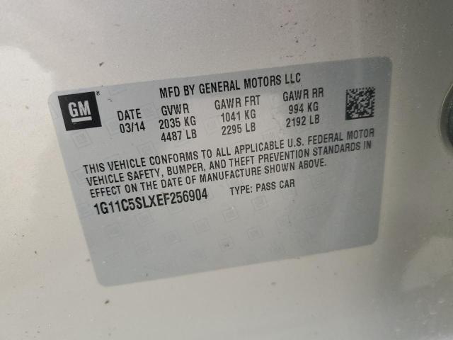 1G11C5SLXEF256904 - 2014 CHEVROLET MALIBU 1LT ოქროსფერი ფოტო 12