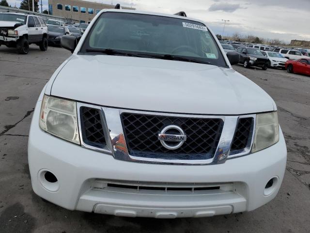 5N1AR1NN0CC601735 - 2012 NISSAN PATHFINDER S WHITE photo 5
