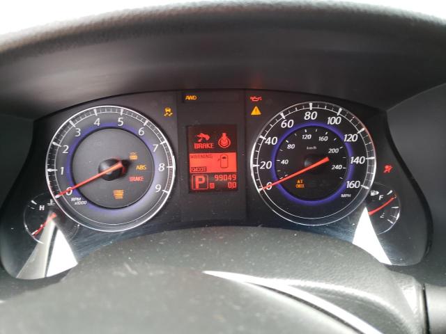 JNKAJ09F38M350704 - 2008 INFINITI EX35 BASE ვერცხლისფერი ფოტო 9