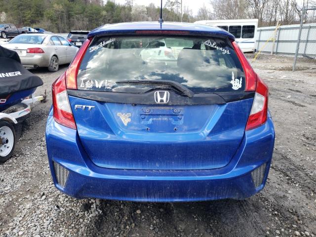 JHMGK5H5XHS015738 - 2017 HONDA FIT LX BLUE photo 6