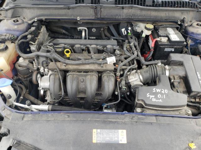 1FA6P0H72E5390333 - 2014 FORD FUSION SE BLUE photo 11