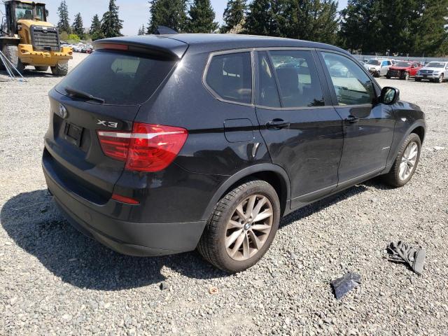 5UXWX9C54D0A16128 - 2013 BMW X3 XDRIVE28I BLACK photo 3