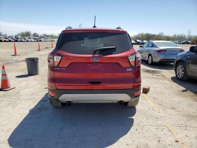 1FMCU0HD3JUA55234 - 2018 FORD ESCAPE SEL RED photo 6