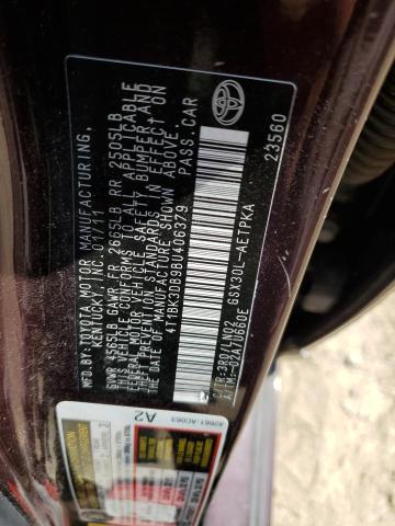 4T1BK3DB9BU406379 - 2011 TOYOTA AVALON BASE 紫色 照片 12