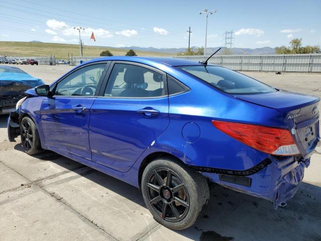 KMHCT4AE4DU393453 - 2013 HYUNDAI ACCENT GLS BLUE photo 2