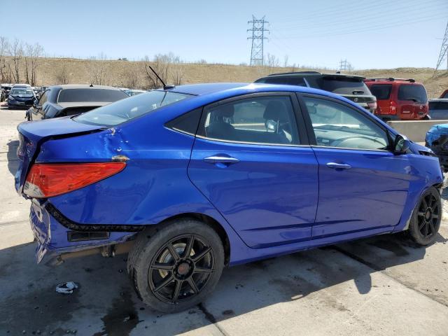 KMHCT4AE4DU393453 - 2013 HYUNDAI ACCENT GLS BLUE photo 3