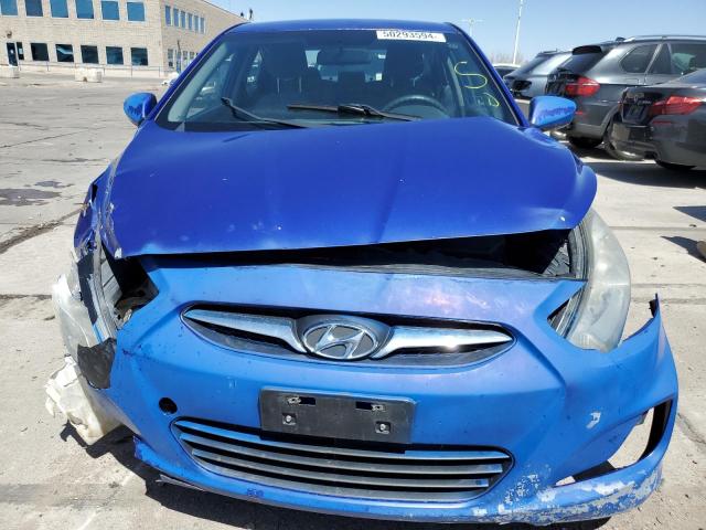 KMHCT4AE4DU393453 - 2013 HYUNDAI ACCENT GLS BLUE photo 5