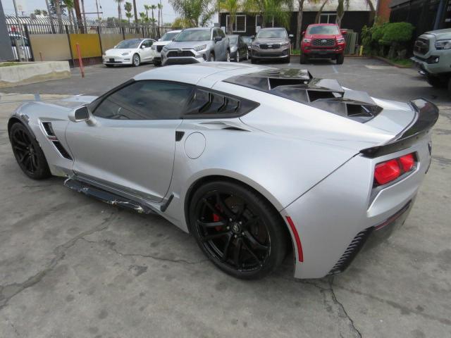 1G1YW2D7XH5101073 - 2017 CHEVROLET CORVETTE GRAND SPORT 1LT SILVER photo 3