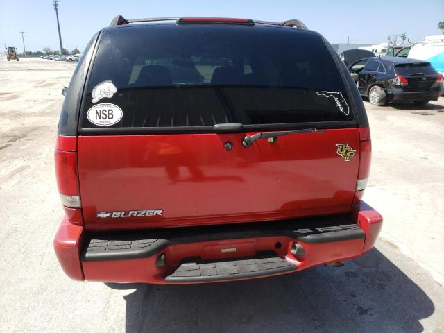 1GNCS13X34K155665 - 2004 CHEVROLET BLAZER RED photo 6