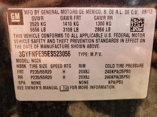 3GYFNFE35ES523056 - 2014 CADILLAC SRX PERFORMANCE COLLECTION Қара фото 14