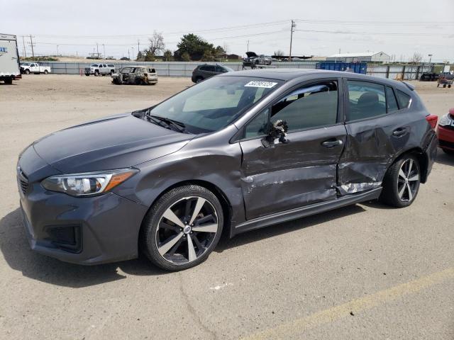 4S3GTAM62J3752731 - 2018 SUBARU IMPREZA SPORT GRAY photo 1