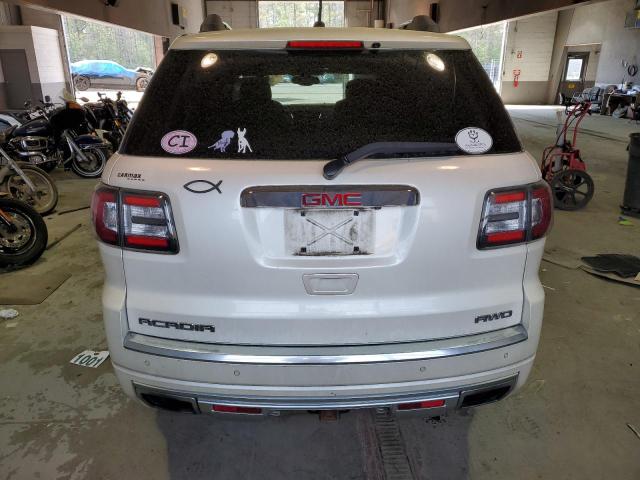 1GKKVTKD4DJ132694 - 2013 GMC ACADIA DENALI WHITE photo 6