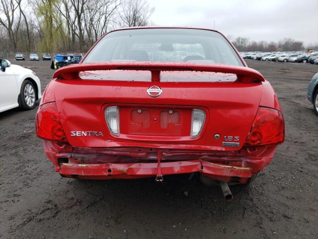 3N1CB51D16L552076 - 2006 NISSAN SENTRA 1.8 RED photo 6