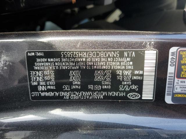 5NMJBCDE7RH323853 - 2024 HYUNDAI TUCSON SEL GRAY photo 14