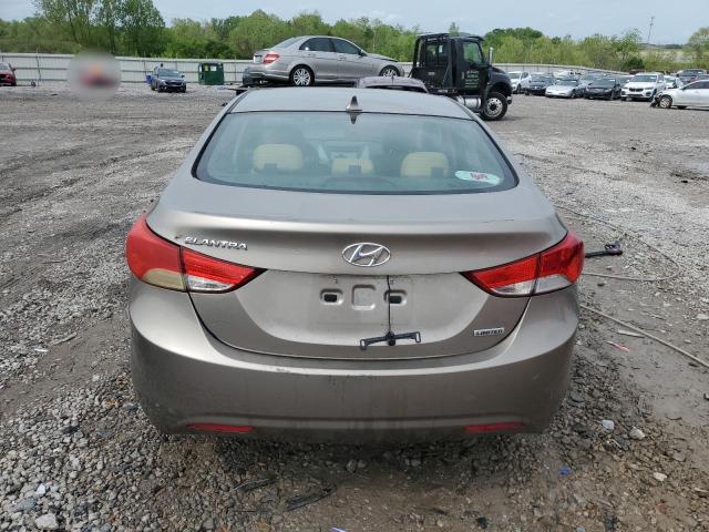 5NPDH4AE1DH442046 - 2013 HYUNDAI ELANTRA GLS TAN photo 6