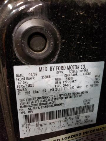 5LMFU28589EJ00026 - 2009 LINCOLN NAVIGATOR 黑色 照片 14