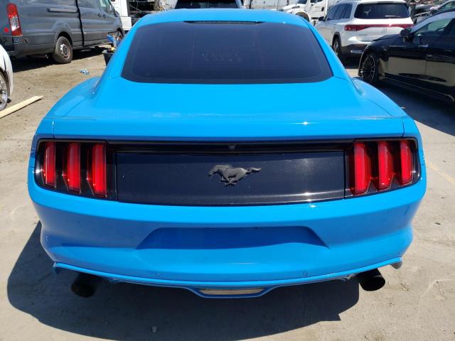 1FA6P8TH7H5291574 - 2017 FORD MUSTANG BLUE photo 6