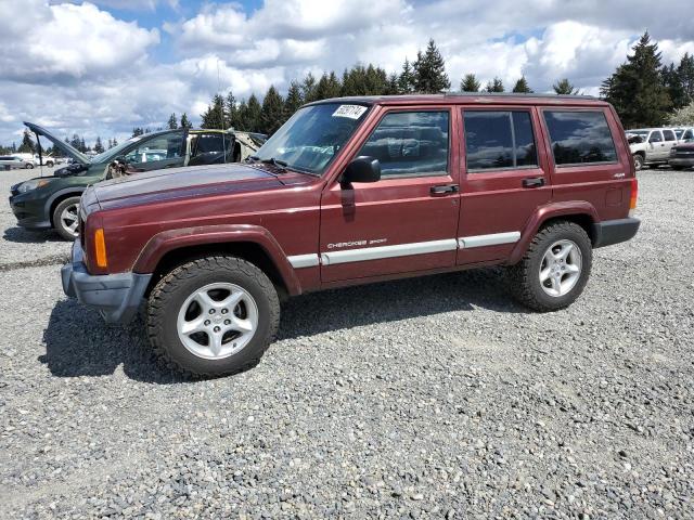 1J4FF48S41L567585 - 2001 JEEP CHEROKEE SPORT BURGUNDY photo 1