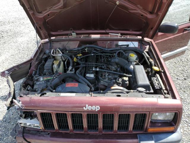 1J4FF48S41L567585 - 2001 JEEP CHEROKEE SPORT BURGUNDY photo 11