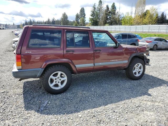 1J4FF48S41L567585 - 2001 JEEP CHEROKEE SPORT BURGUNDY photo 3