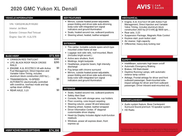 1GKS2HKJ6LR195260 - 2020 GMC YUKON XL DENALI BURGUNDY photo 13