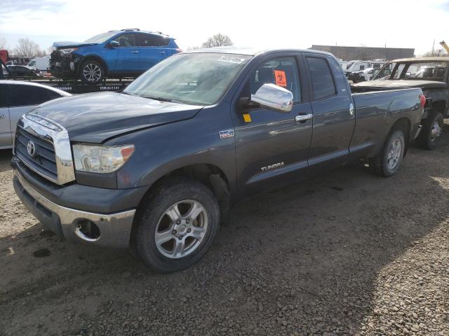 5TFCV54158X008399 - 2008 TOYOTA TUNDRA/SR5 DOUBLE CAB SILVER photo 1