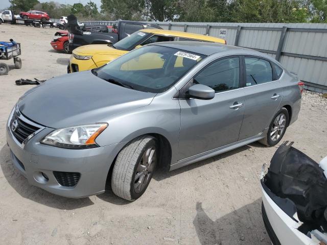 3N1AB7AP3EL644219 - 2014 NISSAN SENTRA S SILVER photo 1