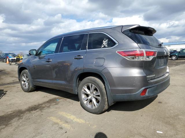 5TDJKRFHXES061862 - 2014 TOYOTA HIGHLANDER XLE 灰色 照片 2