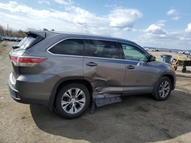 5TDJKRFHXES061862 - 2014 TOYOTA HIGHLANDER XLE 灰色 照片 3