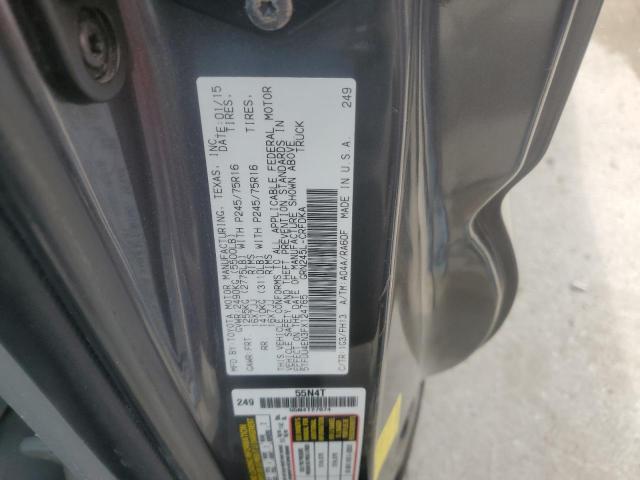 5TFUU4EN3FX124765 - 2015 TOYOTA TACOMA ACCESS CAB Сұр фото 12