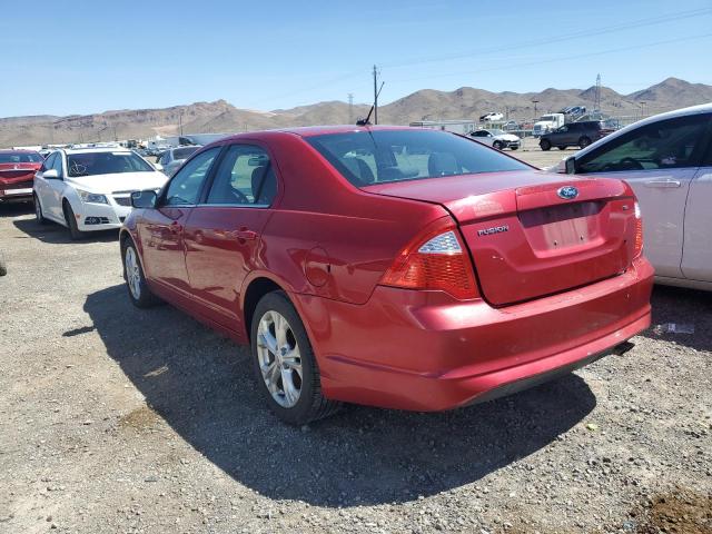 3FAHP0HA5CR402683 - 2012 FORD FUSION SE RED photo 2