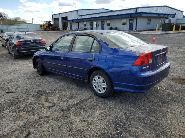 2HGES16374H601027 - 2004 HONDA CIVIC DX VP Mavi foto 2