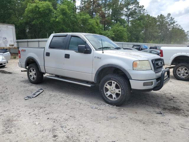 1FTPW145X5KE62201 - 2005 FORD F150 SUPERCREW SILVER photo 4