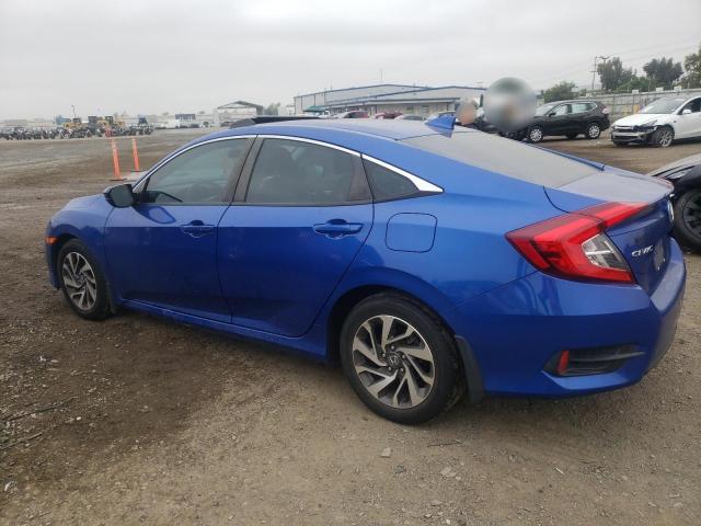 2HGFC2F75HH568156 - 2017 HONDA CIVIC EX BLUE photo 2