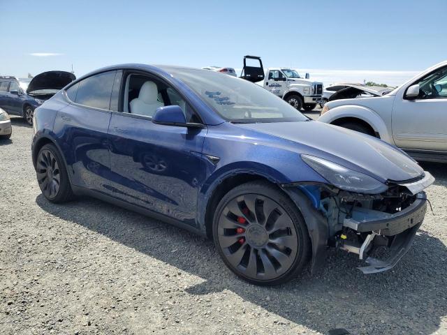 7SAYGDEF6PF898847 - 2023 TESLA MODEL Y BLUE photo 4