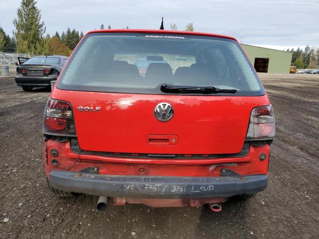 WVWGA21J7YW308256 - 2000 VOLKSWAGEN GOLF GLS RED photo 6