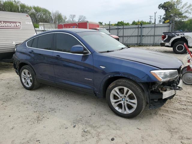 5UXXW3C31H0T78939 - 2017 BMW X4 XDRIVE28I BLUE photo 4