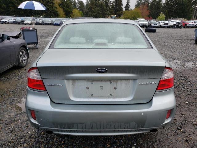 4S3BL616097219888 - 2009 SUBARU LEGACY 2.5I GREEN photo 6