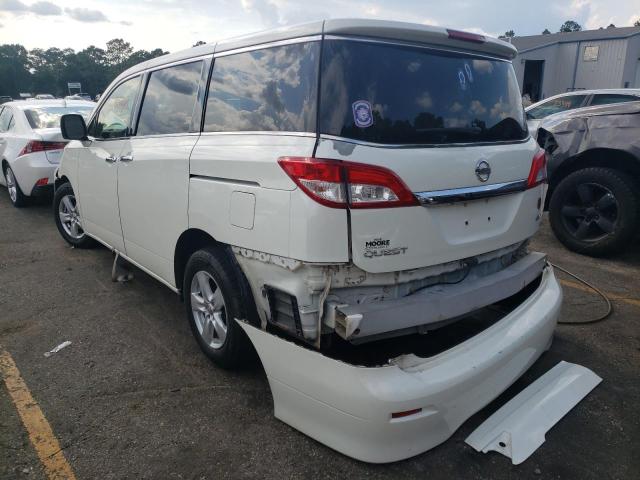 JN8AE2KP9E9107681 - 2014 NISSAN QUEST S WHITE photo 3