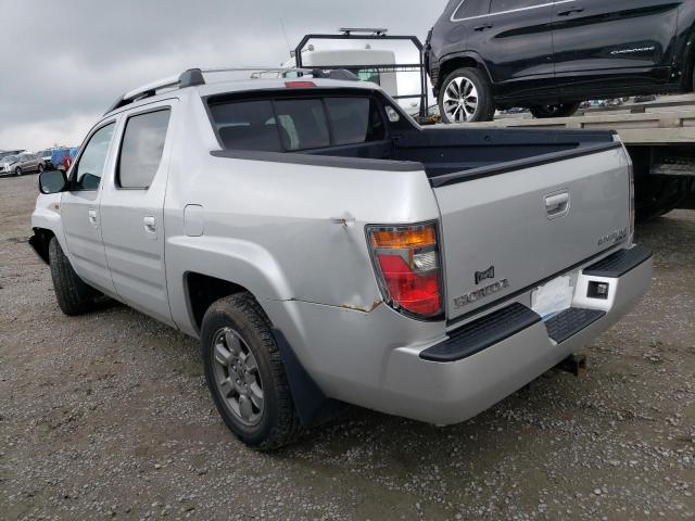 2HJYK16377H505832 - 2007 HONDA RIDGELINE RTX SILVER photo 2