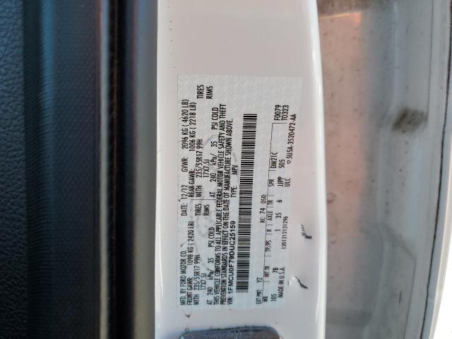 1FMCU0F79DUC25159 - 2013 FORD ESCAPE S WHITE photo 13