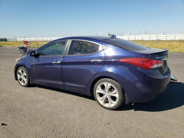 5NPDH4AEXCH083259 - 2012 HYUNDAI ELANTRA GLS BLUE photo 2