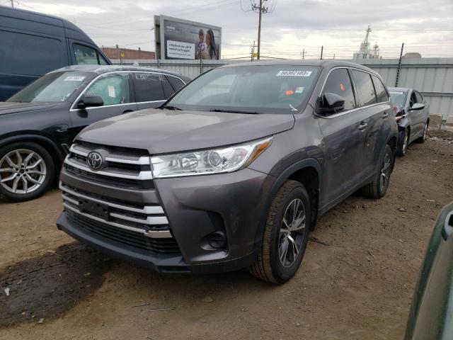 5TDBZRFH8KS948985 - 2019 TOYOTA HIGHLANDER LE GRAY photo 1