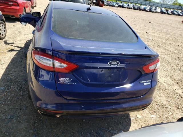 3FA6P0K93ER280947 - 2014 FORD FUSION TITANIUM BLUE photo 6