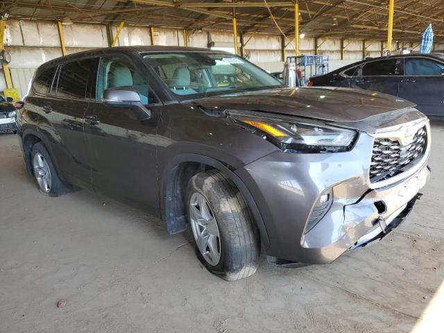 5TDBZRBH6NS185178 - 2022 TOYOTA HIGHLANDER L GRAY photo 4