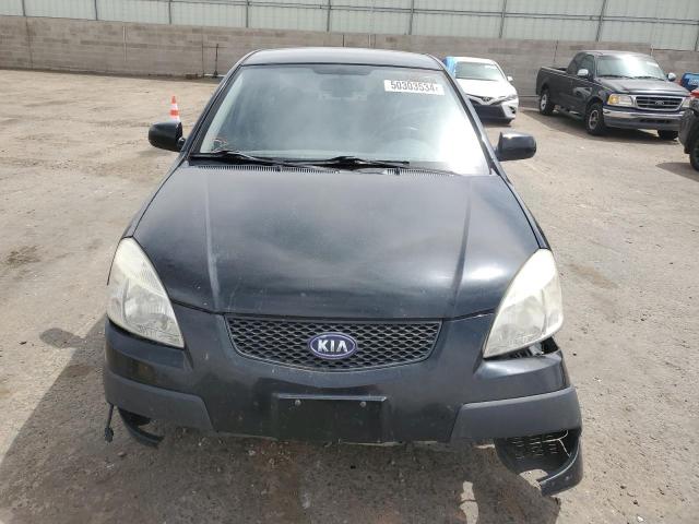 KNADE223896477420 - 2009 KIA RIO BASE BLACK photo 5